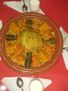 Una foto de Cuscús de verduras y carne de ternera