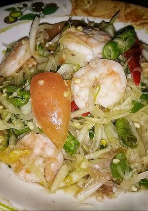 รูปของ ส้มตำกุ้ง #60 บาท