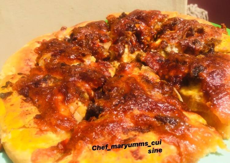 Steps to Make Award-winning Home made pizza by chef_maryumms_cusine🌸