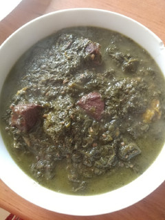 عکسی از دستور خورشت آلو اسفناج