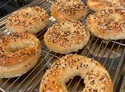 A picture of bread flour bagel