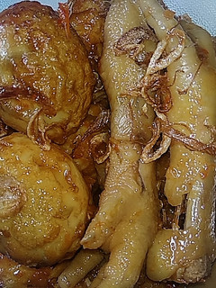 Foto resep Telur + ceker ayam pedas manis