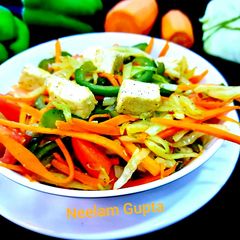 A picture of Salad with Paneer and Vegetables.