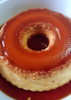 Una foto de Flan casero