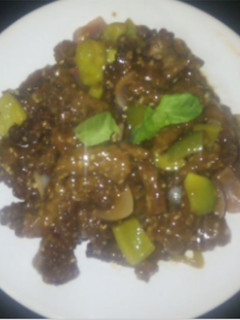 A picture of Beef chilli dry.