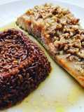 Salmone in crosta di noci