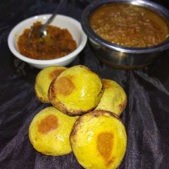 A picture of Maize flour stuffed litti.