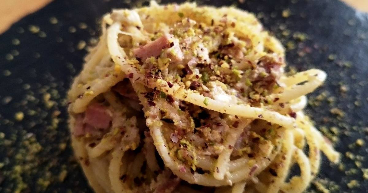 Ricetta Spaghetti mortadella e crema di pistacchio di MammaVanna Cookpad