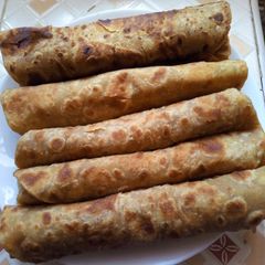 Soft layered chapatis A picture of Soft layered chapatis.