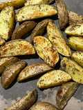 Garlic Herb Potato Wedges