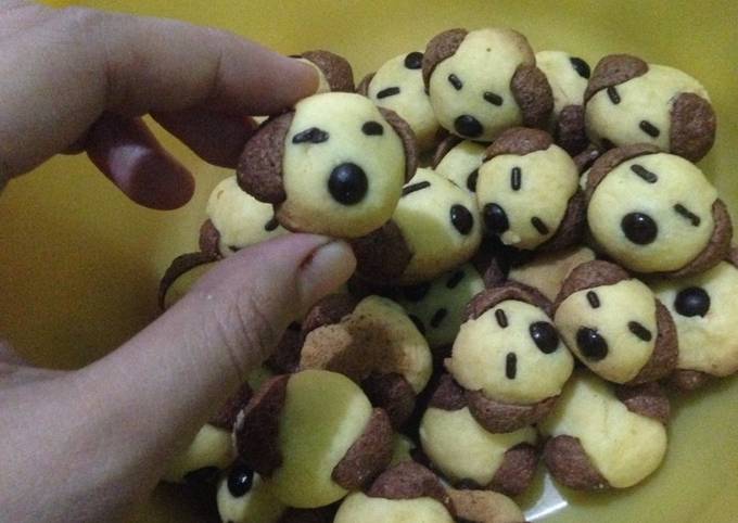 Langkah Mudah untuk Membuat Cookies teflon karakter anjing Anti Gagal