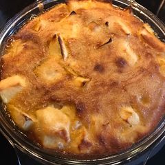 A picture of Perfectly imperfect apple cake.