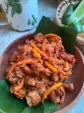 Sambel kulit jeruk | tempe