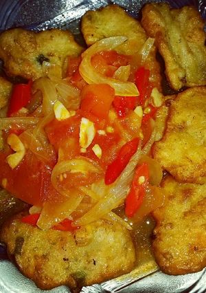 Foto resep Perkedel udang asam manis simple
