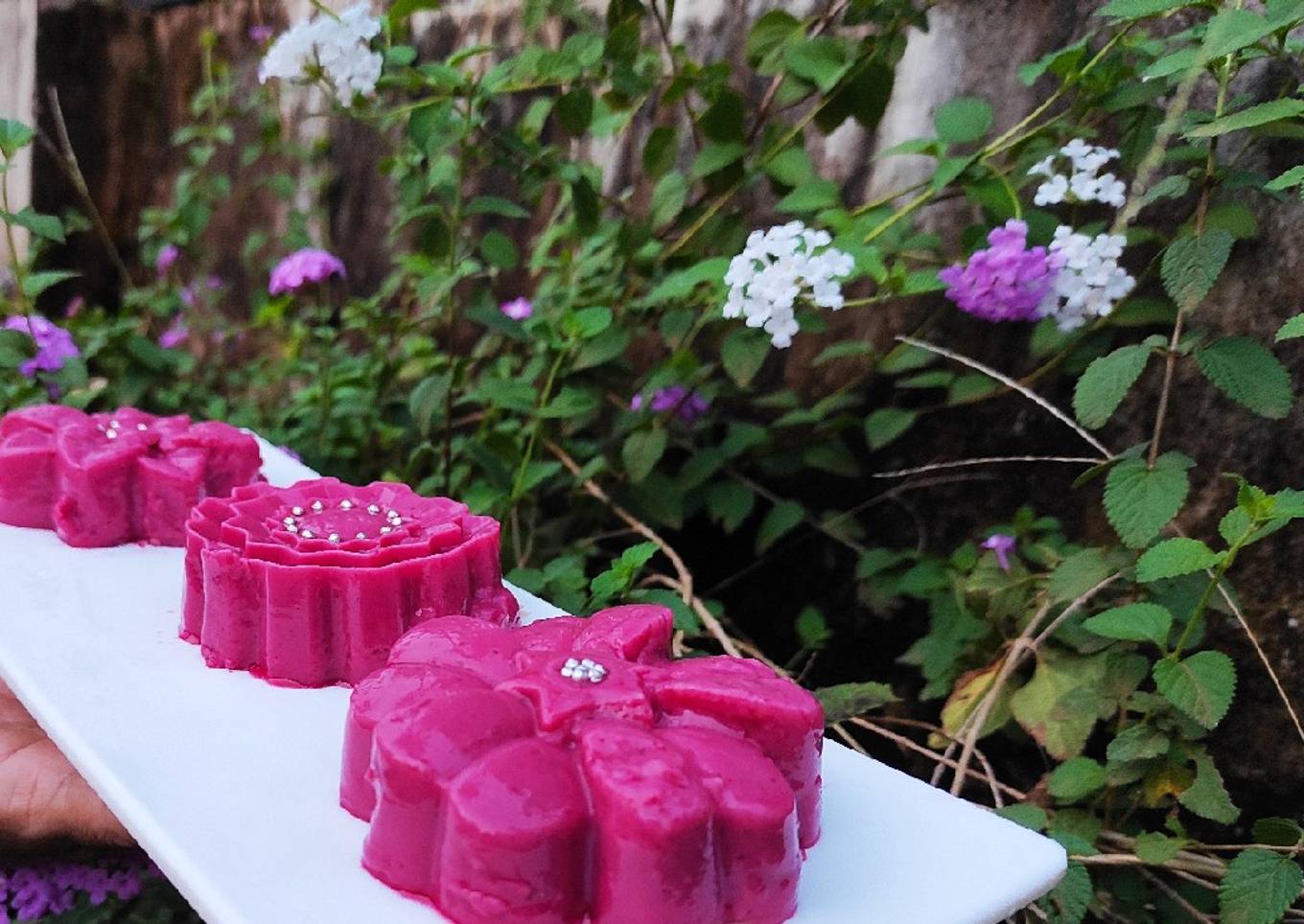 Beetroot cream pudding