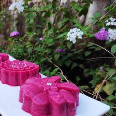 Beetroot cream pudding A picture of Beetroot cream pudding.