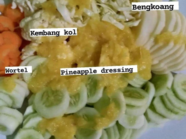 Cara Memasak Salad dressing nanas Simpel