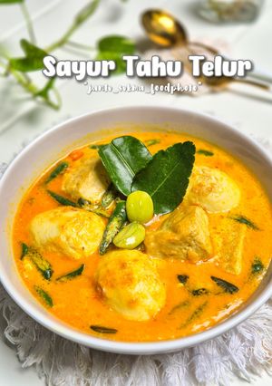 Foto resep Sayur Tahu Telur