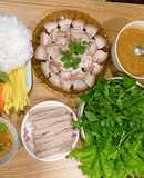 Bánh tránh cuốn thịt heo