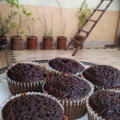 A picture of Chocolate cupcakes.