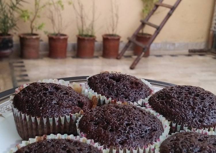 Steps to Prepare Speedy Chocolate cupcakes