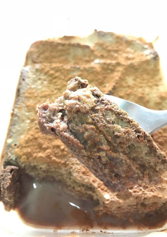 Una foto de Tiramisú FIT de café y chocolate