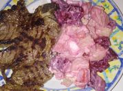 Una foto de bifes de carne saludable