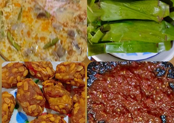 Menu LSPM (Lodeh, sambal, Pepes, mendol)