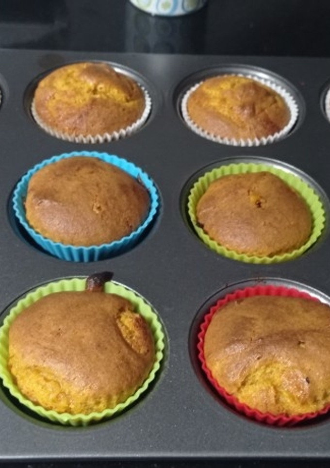 Una foto de Magdalenas de zanahoria sin gluten ni lactosa