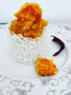হাতমাখা কুমড়ো চিংড়ি (hath makha kumro chingri recipe in Bengali) রেসিপির প্রধান ছবি