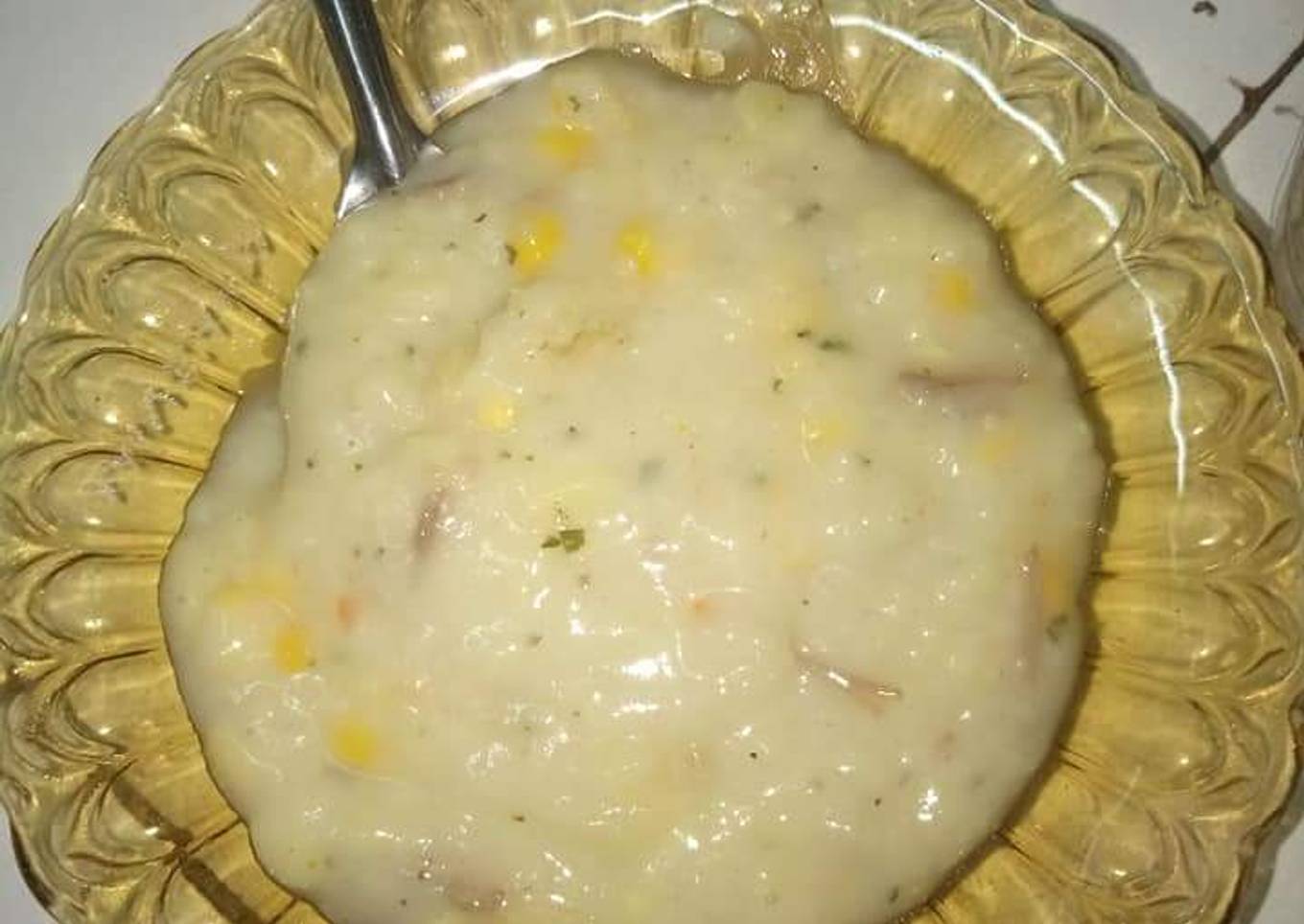 Soup cream jagung ayam