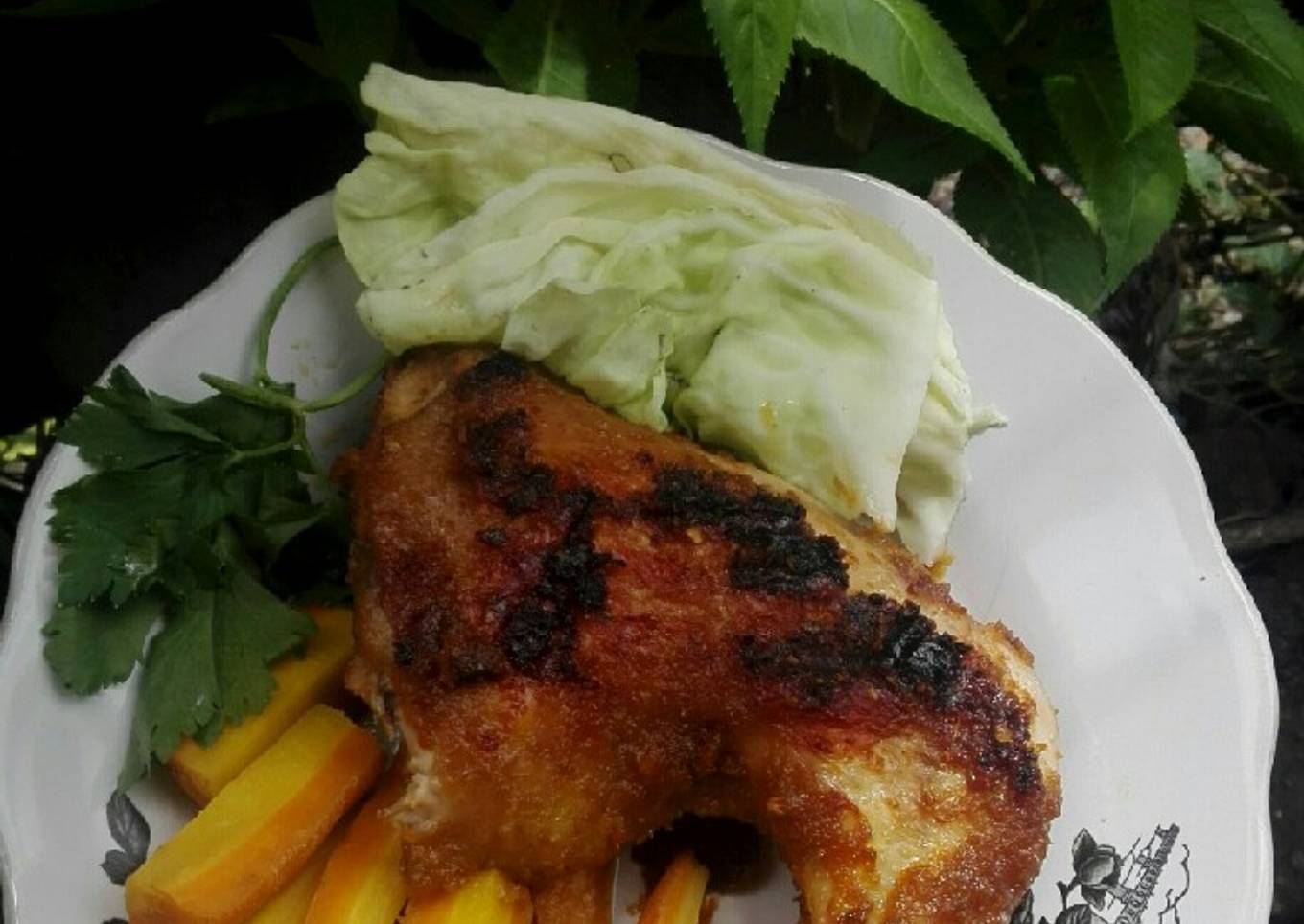Ayam Taliwang di panggangan