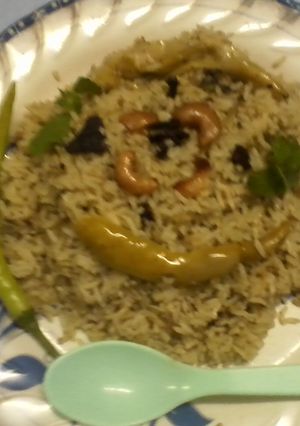 A picture of Pudhina rice.