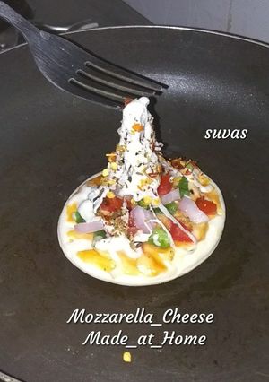 A picture of Homemade Mozzarella Cheese.