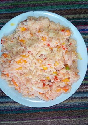 A picture of Carrot Couscous.
