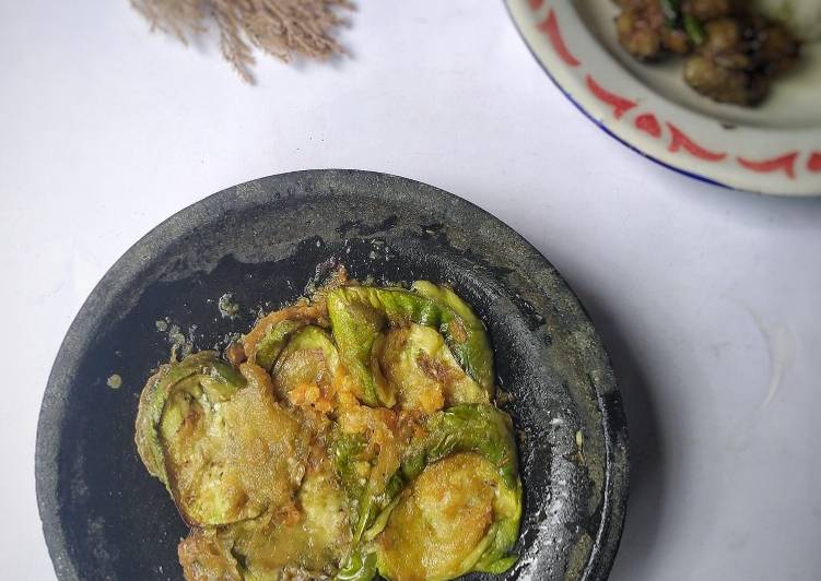 Bahan Terong geprek sambel bawang | Cara Membuat Terong geprek sambel bawang Yang Mudah Dan Praktis