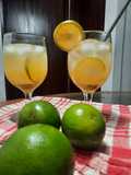 Es Jeruk Peras Nata de Coco + Honey