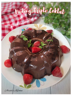 Foto resep Puding Triple Coklat