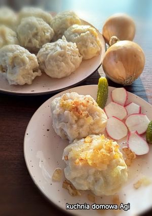 Zdjęcie przepisu Pierogi z mięsem bez lepienia ciasta.