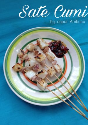 Foto resep Sate cumi enak dan gampang bangeeeett masaknya