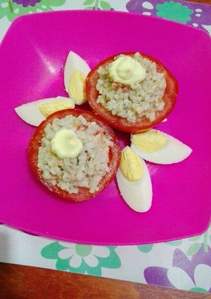 Una foto de Tomates rellenos