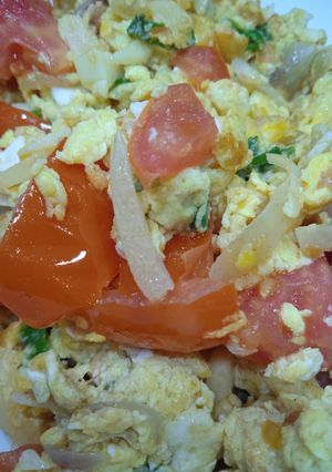 Foto resep Orak Arik Telur Tomat
