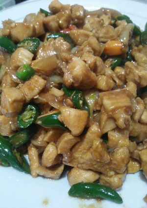 Foto resep Ayam filet cabe hijau