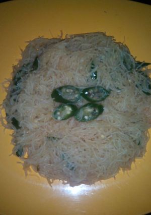 Foto resep Bihun tumis cah cabai hijau