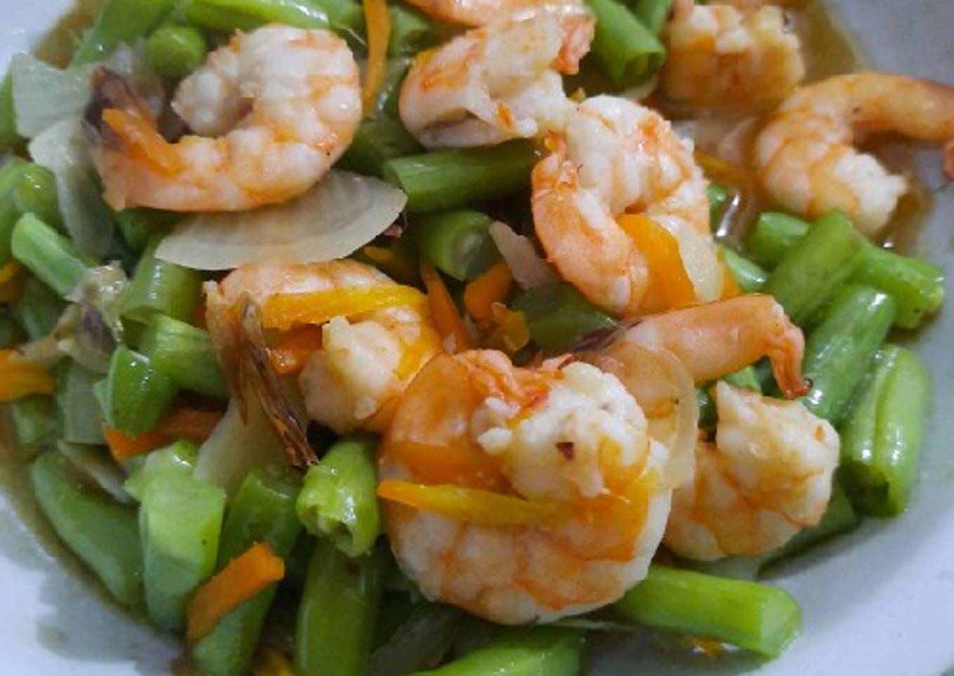 6. Tumis Buncis Udang