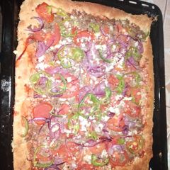 A picture of Homemade pizza.