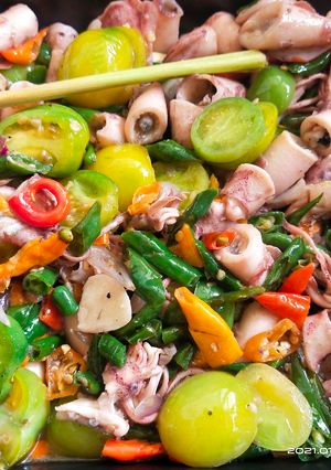 Foto resep Oseng Cumi Asin Cabe Ijo