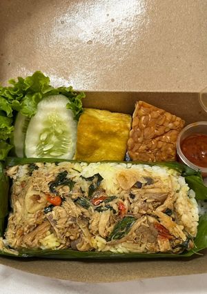 Foto resep Nasi bakar ayam suir