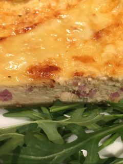 Una foto de Quiche de jamón dulce y bacon