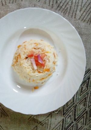 A picture of Carrot rice #Localfoodchallenge_Nairobiwest.